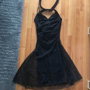 Black Halter dress!
